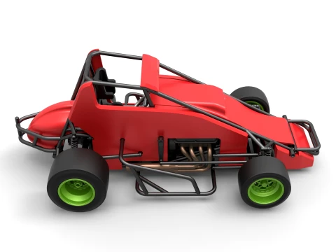 Pavement Sprint car Version 1 Scale 1 to 25 3D Print Model