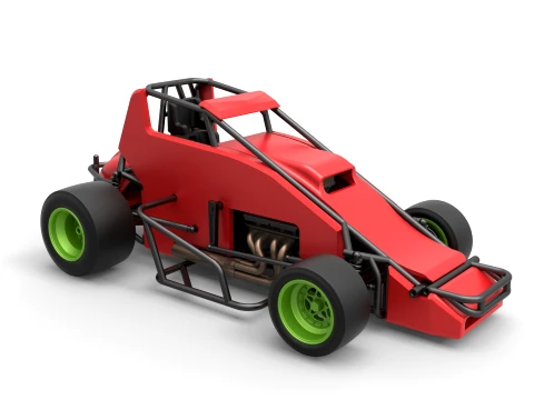 Pavement Sprint car Version 1 Scale 1 to 25 3D Print Model