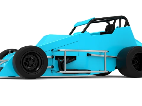 Pavement Sprint car Version 2 Scale 1 to 25 3D Print Model