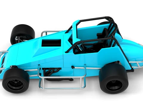 Pavement Sprint car Version 2 Scale 1 to 25 3D Print Model