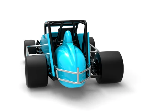Pavement Sprint car Version 2 Scale 1 to 25 3D Print Model