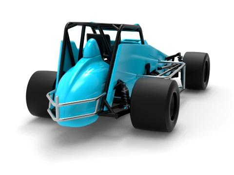 Pavement Sprint car Version 2 Scale 1 to 25 3D Print Model
