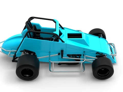 Pavement Sprint car Version 2 Scale 1 to 25 3D Print Model