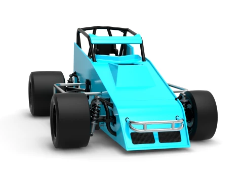 Pavement Sprint car Version 2 Scale 1 to 25 3D Print Model