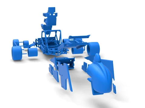 Pavement Sprint car Version 2 Scale 1 to 25 3D Print Model