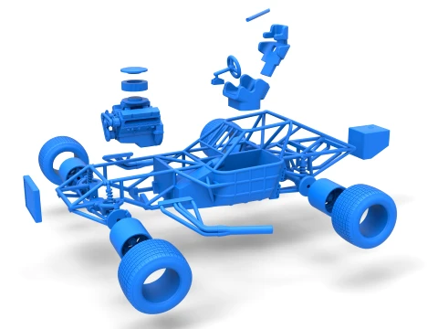Super Dirt Late model Base Scale 1 to 25 3D Print Model