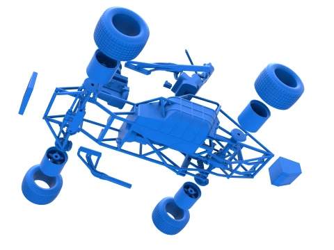 Super Dirt Late model Base Scale 1 to 25 3D Print Model