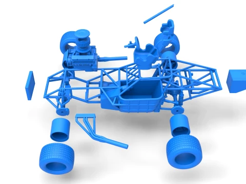 Super Dirt Late model Base Scale 1 to 25 3D Print Model