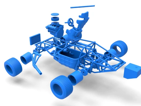 Super Dirt Late model Base Scale 1 to 25 3D Print Model