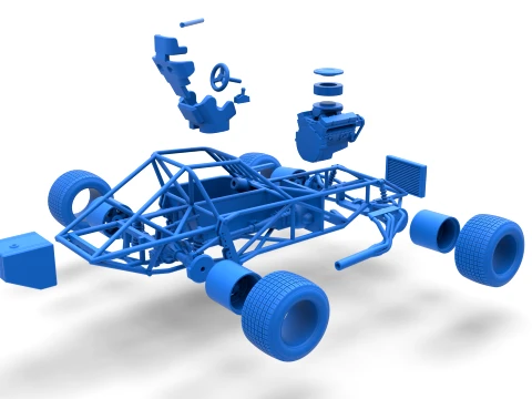 Super Dirt Late model Base Scale 1 to 25 3D Print Model