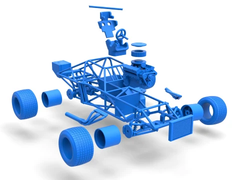 Super Dirt Late model Base Scale 1 to 25 3D Print Model