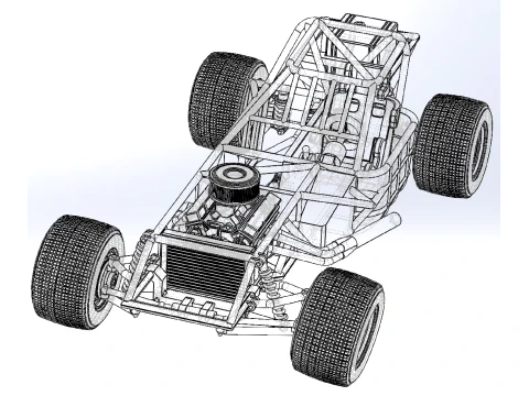 Super Dirt Late model Base Scale 1 to 25 3D Print Model