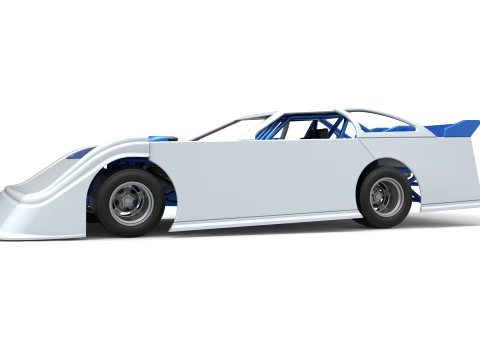 Super Dirt Late model for Pavement Scale 1 to 25 3D Print Model
