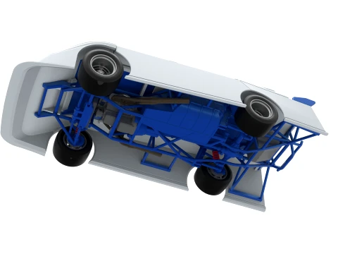 Super Dirt Late model for Pavement Scale 1 to 25 3D Print Model