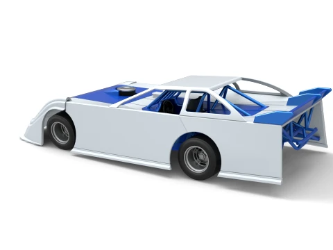 Super Dirt Late model for Pavement Scale 1 to 25 3D Print Model