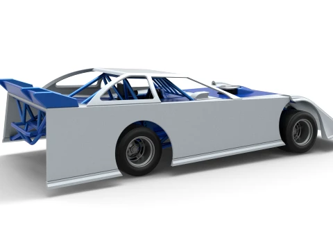 Super Dirt Late model for Pavement Scale 1 to 25 3D Print Model