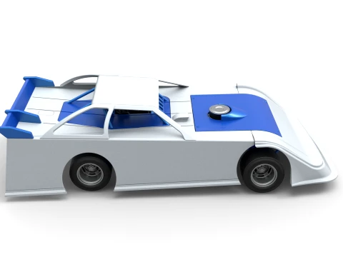 Super Dirt Late model for Pavement Scale 1 to 25 3D Print Model