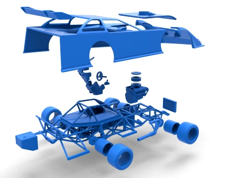 Super Dirt Late model for Pavement Scale 1 to 25 3D Print Model
