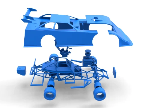 Super Dirt Late model for Pavement Scale 1 to 25 3D Print Model