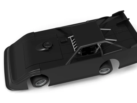 Super Dirt Late model for Pavement while turning Scale 1 to 25 3D Print Model