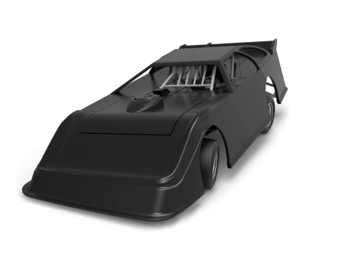 Super Dirt Late model for Pavement while turning Scale 1 to 25 3D Print Model