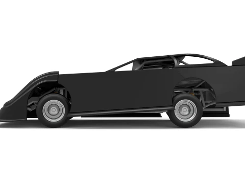 Super Dirt Late model for Pavement while turning Scale 1 to 25 3D Print Model