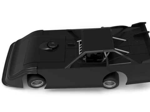 Super Dirt Late model for Pavement while turning Scale 1 to 25 3D Print Model