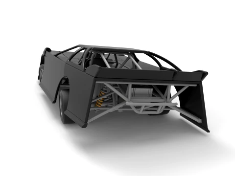 Super Dirt Late model for Pavement while turning Scale 1 to 25 3D Print Model