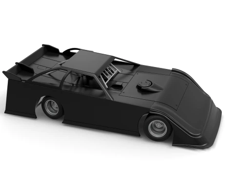 Super Dirt Late model for Pavement while turning Scale 1 to 25 3D Print Model