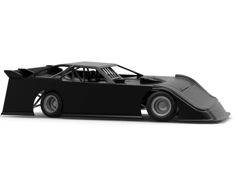 Super Dirt Late model for Pavement while turning Scale 1 to 25 3D Print Model