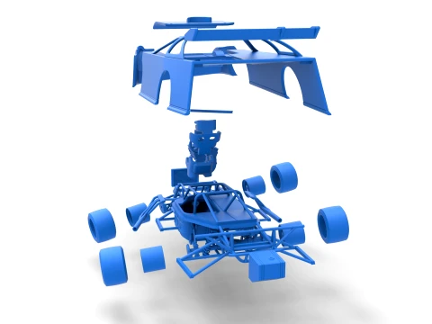 Super Dirt Late model for Pavement while turning Scale 1 to 25 3D Print Model