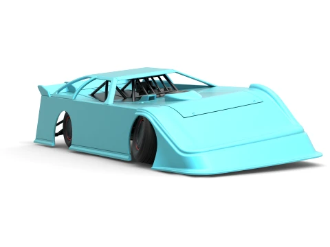 Super Dirt Late model Version 1 while turning Scale 1 to 25 3D printmodel