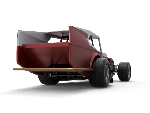 Vintage Dirt Modified stock car Version 5 Scale 1 to 25 3D Print Model