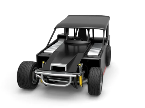 Vintage Dirt Modified stock car Version 6 Scale 1 to 25 3D Print Model