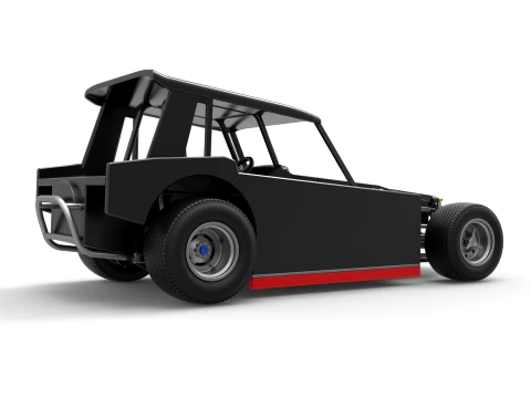 Vintage Dirt Modified stock car Version 6 Scale 1 to 25 3D Print Model