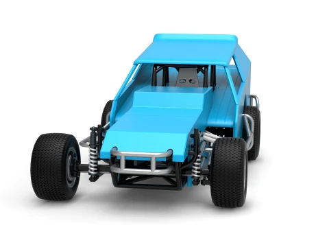 Vintage Dirt Modified stock car Version 8 Scale 1 to 25 3D Print Model