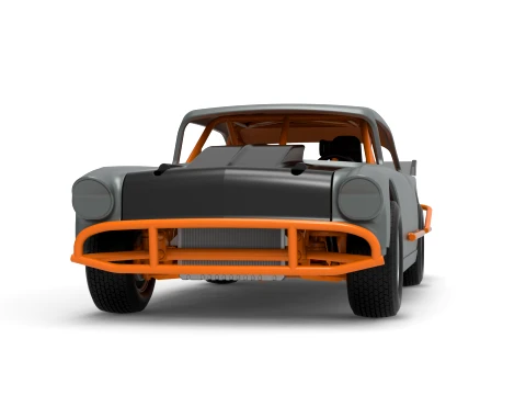 Vintage Dirt Modified stock car Version 9 Scale 1 to 25 3D Print Model