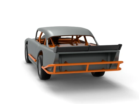 Vintage Dirt Modified stock car Version 9 Scale 1 to 25 3D Print Model
