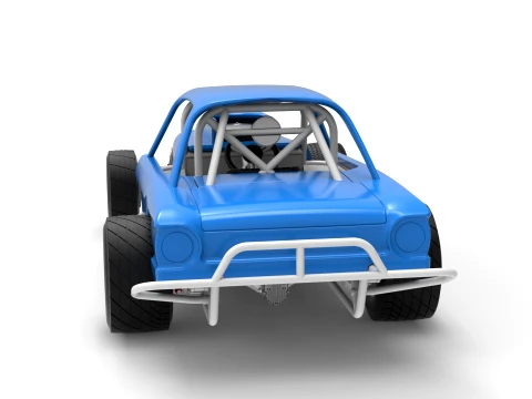 Vintage Dirt Modified stock car Version 10 Scale 1 to 25 3D Print Model