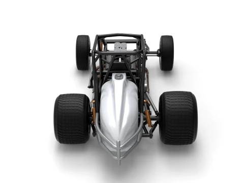 Vintage Dirt Silver Crown Car Base Scale 1 to 25 3D Print Model