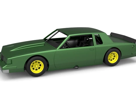 Vintage NASCAR race car Scale 1 to 25 3D Print Model