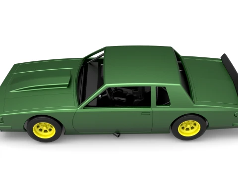 Vintage NASCAR race car Scale 1 to 25 3D Print Model