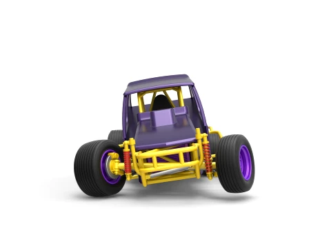 Vintage Northeast Dirt Modified stock car while turning Scale 1 to 25 3D Print Model
