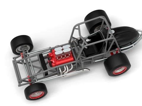 Vintage Pavement Silver Crown Car Base Scale 1 to 25 3D Print Model