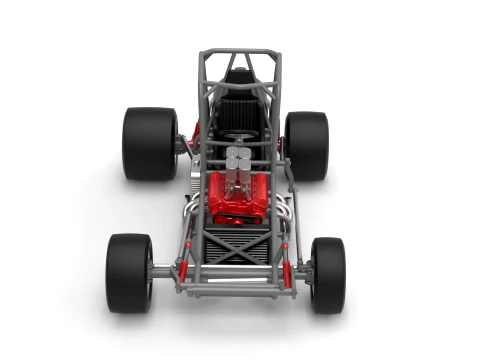 Vintage Pavement Silver Crown Car Base Scale 1 to 25 3D Print Model