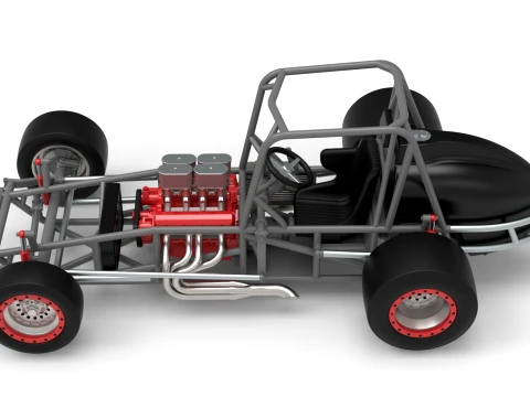 Vintage Pavement Silver Crown Car Base Scale 1 to 25 3D Print Model