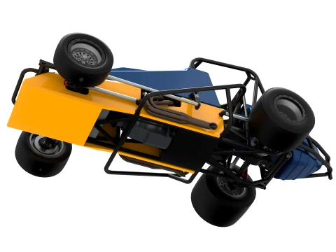 Vintage Pavement Silver Crown Car Scale 1 to 25 3D Print Model