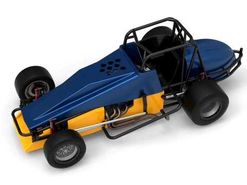 Vintage Pavement Silver Crown Car Scale 1 to 25 3D Print Model