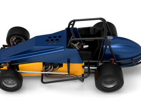 Vintage Pavement Silver Crown Car Scale 1 to 25 3D Print Model