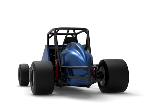 Vintage Pavement Silver Crown Car Scale 1 to 25 3D Print Model